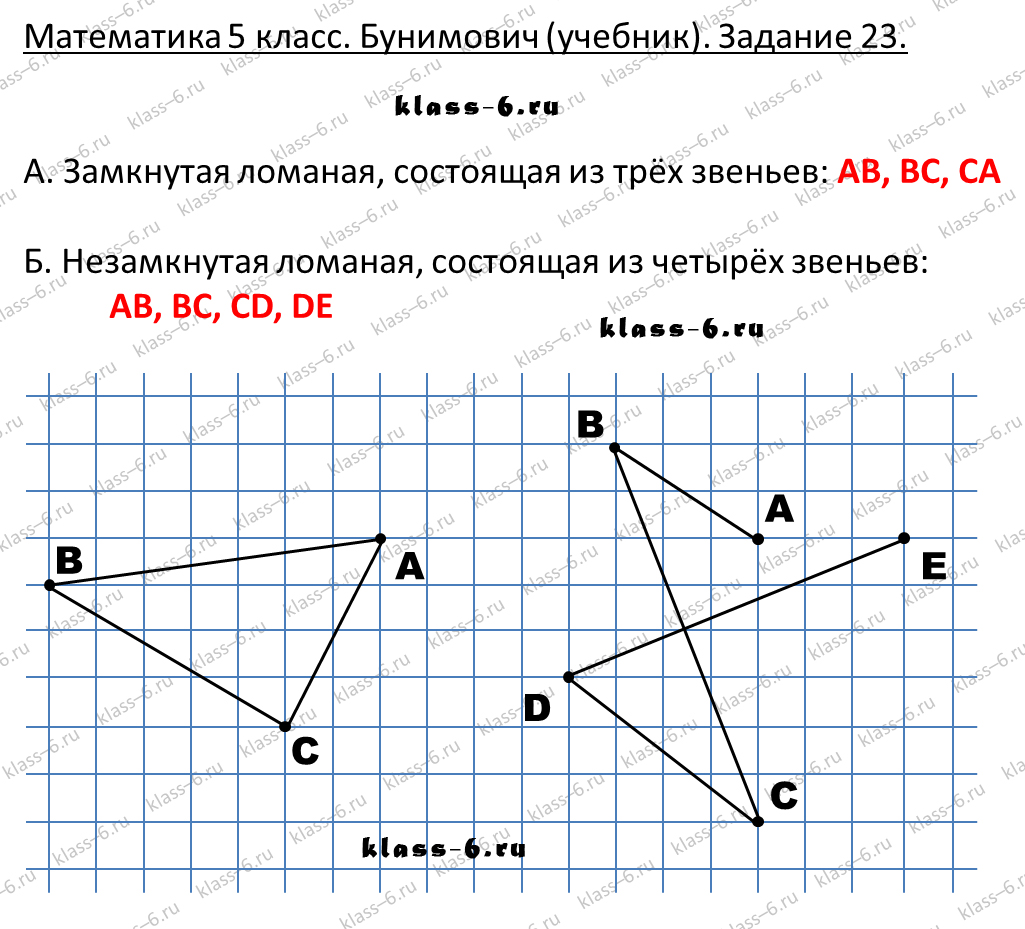 решебник и гдз по математике учебник Бунимович 5 класс задание 23